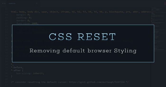 css reset