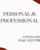 Personal & Professional
