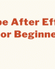 Adobe After Effects For Beginner